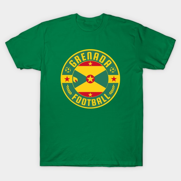 Grenada Football T-Shirt by footballomatic
